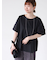 プレーティング袖タックTシャツ