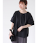 プレーティング袖タックTシャツ