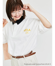 【UCLA】刺繍入り半袖ラガーシャツ
