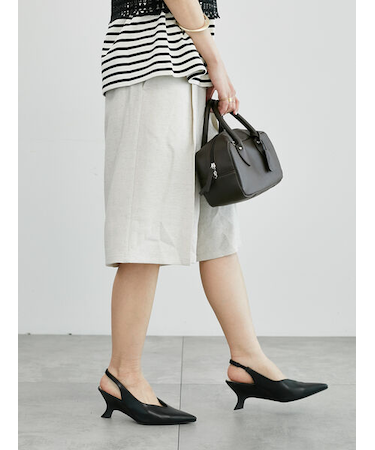 麻調タックハーフパンツ《2025summer catalog item》