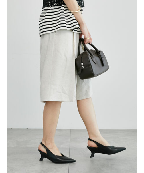 麻調タックハーフパンツ《2025summer catalog item》