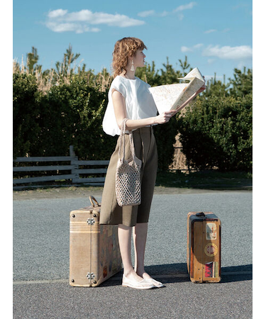 麻調タックハーフパンツ《2025summer catalog item》