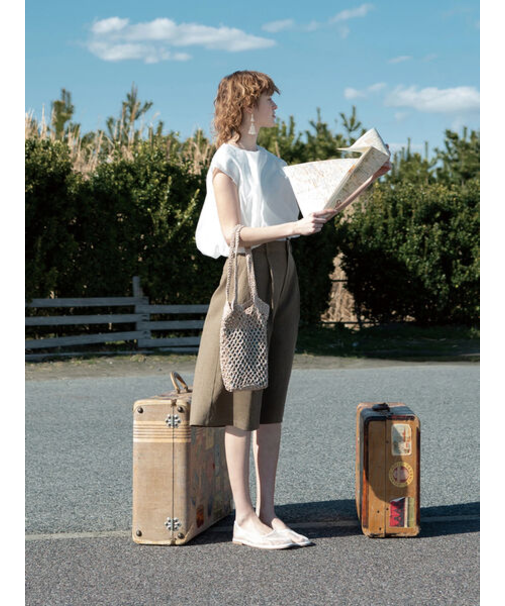 麻調タックハーフパンツ《2025summer catalog item》
