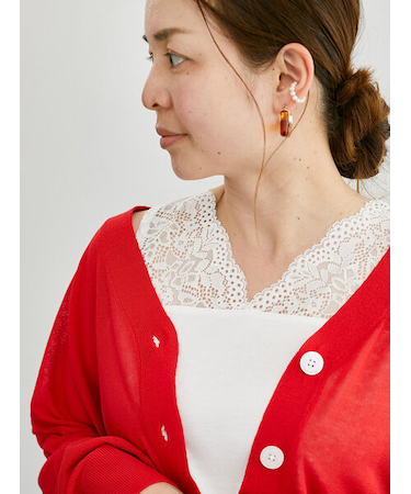 肩レースタンクトップ