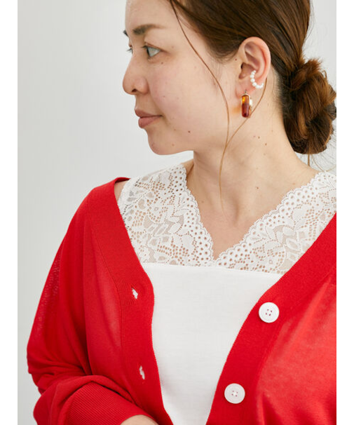 肩レースタンクトップ