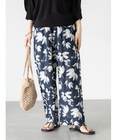 綿麻柄アソートパンツ