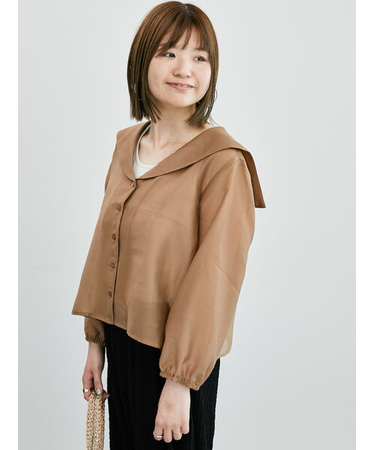 セーラーカラーシアーシャツ《2025summer catalog item》