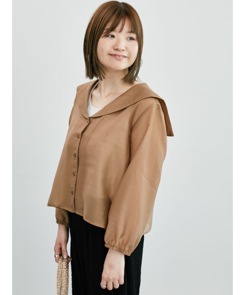 セーラーカラーシアーシャツ《2025summer catalog item》