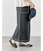 配色ステッチスカート《2025summer catalog item》