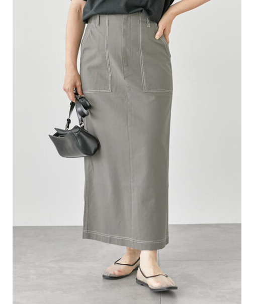 配色ステッチスカート《2025summer catalog item》