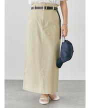 配色ステッチスカート《2025summer catalog item》