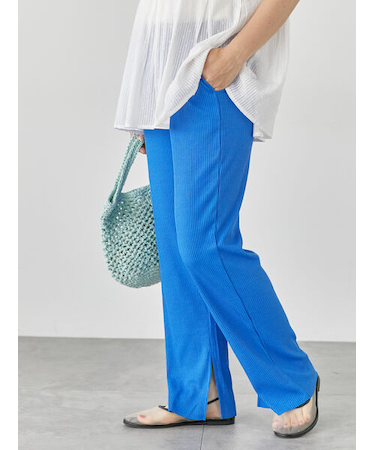 【セルフカット】リブカットパンツ《2025summer catalog item》