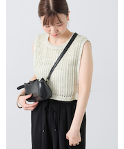 メッシュ編みベスト