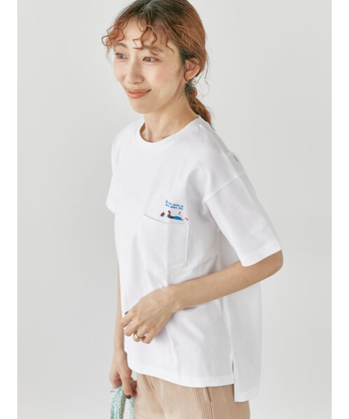 女の子刺繍Tシャツ《2025summer catalog item》
