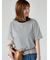 【接触冷感】細ボーダーTシャツ