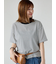 【接触冷感】細ボーダーTシャツ