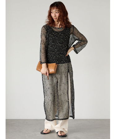 メッシュニットワンピース《2025summer catalog item》