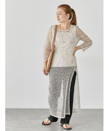 メッシュニットワンピース《2025summer catalog item》