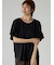 プレーティング袖タックTシャツ