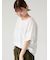 プレーティング袖タックTシャツ