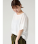 プレーティング袖タックTシャツ