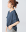プレーティング袖タックTシャツ
