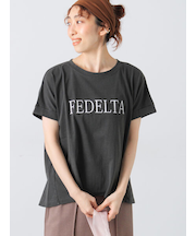 ピグメントロゴプリントTシャツ