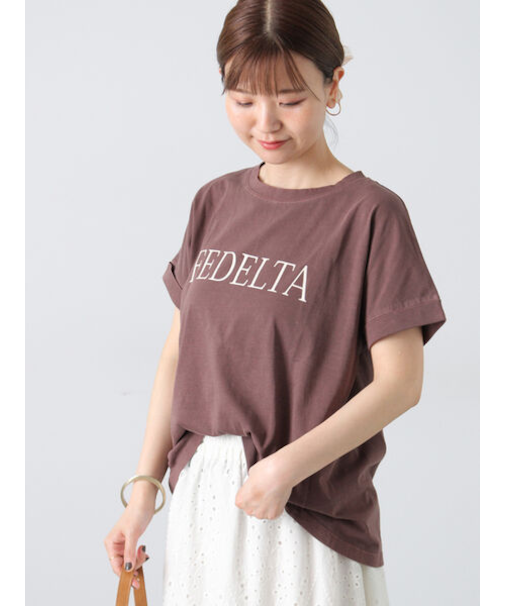ピグメントロゴプリントTシャツ