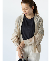 袖取り外しシアーシャツ
