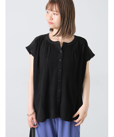 楊柳フレンチスリーブブラウス
