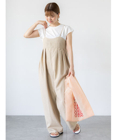 麻調サロペット