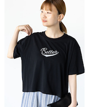【接触冷感】フロントミニ刺繍Tシャツ