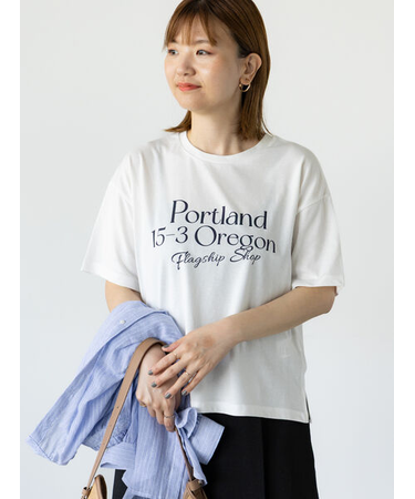 【接触冷感】フロントロゴTシャツ