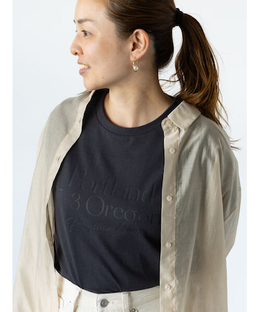 【接触冷感】フロントロゴTシャツ