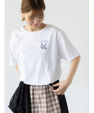 前後エンブロイダリーTシャツ