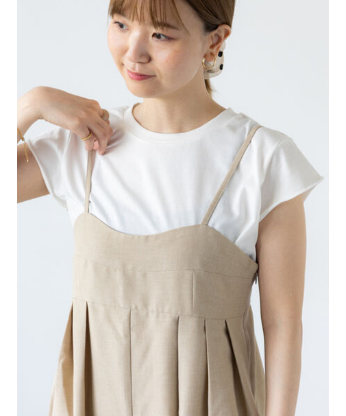 【接触冷感】フレンチスリーブTシャツ