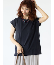 【接触冷感】フレンチスリーブTシャツ