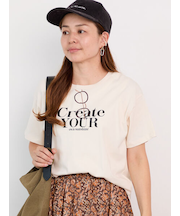 メガネ刺繍プリントTシャツ