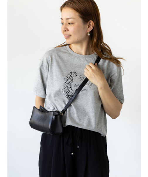 【接触冷感】動物モチーフプリントTシャツ
