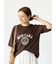 【接触冷感】カレッジ風プリントBIGTシャツ