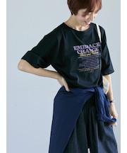 かすれロゴプリントTシャツ
