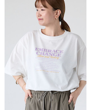 かすれロゴプリントTシャツ