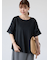プレーティング袖タックTシャツ