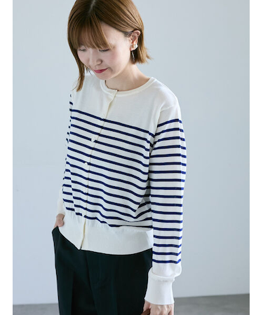 シルクタッチクルーカーディガン《2025autumn catalog item》