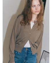 シルクタッチクルーカーディガン《2025autumn catalog item》