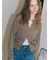 シルクタッチクルーカーディガン《2025autumn catalog item》