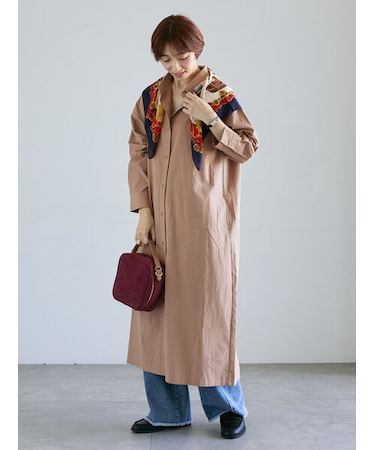 刺繍入りアソートシャツワンピース《2025autumn catalog item》