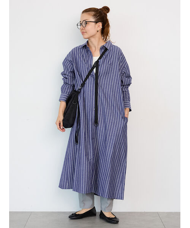 刺繍入りアソートシャツワンピース《2025autumn catalog item》