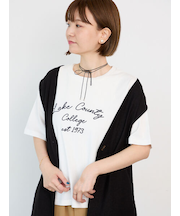【接触冷感】刺繍ロゴTシャツ