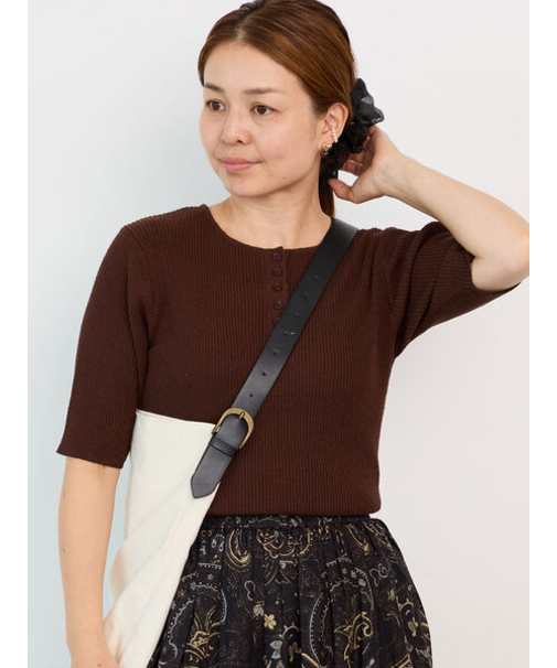 ヘンリーネックプルオーバーニット《2025autumn catalog item》